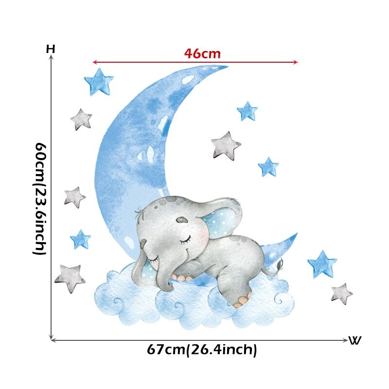 BabyElephant™- Autocollants muraux pour chambre de bébé | bébé